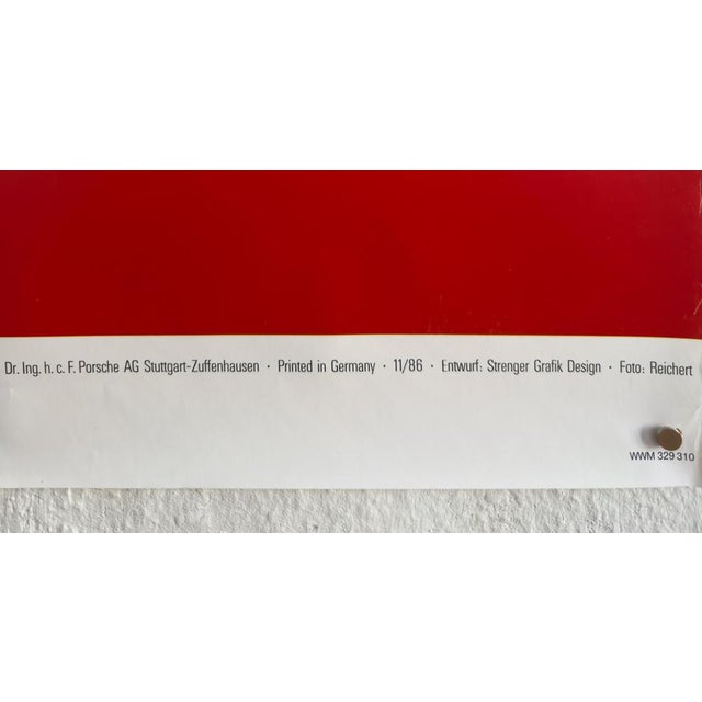 Brown Cup 86 Porsche Poster from Erich Strenger, 1986 For Sale - Image 8 of 9