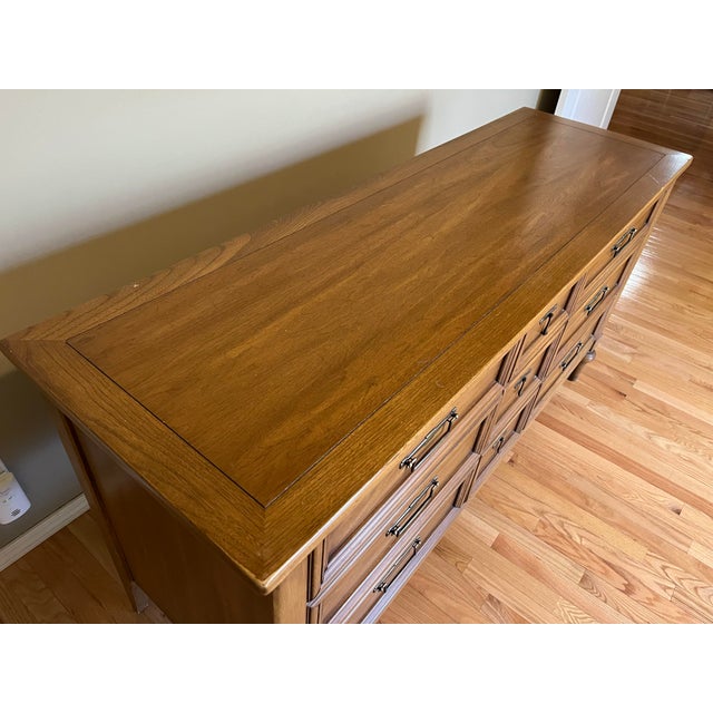 White Furniture 7-Drawer Mid-Century Modern Walnut Dresser For Sale - Image 9 of 12