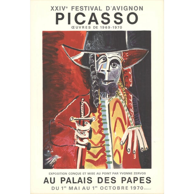 Cubism 1970 Pablo Picasso 'Festival D'Avignon' Cubism Multicolor France Lithograph For Sale - Image 3 of 3