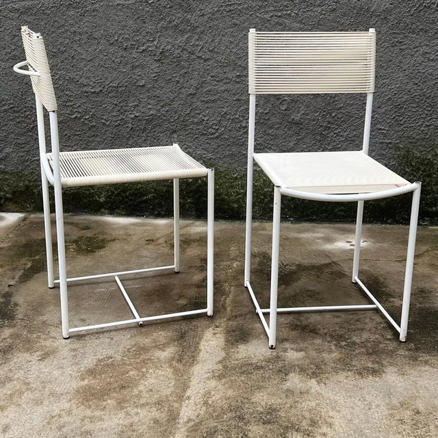 1970s Set of Spaghetti Chairs attributed to Giandomenico Belotti for Alias, Italy, 1970s For Sale - Image 5 of 13