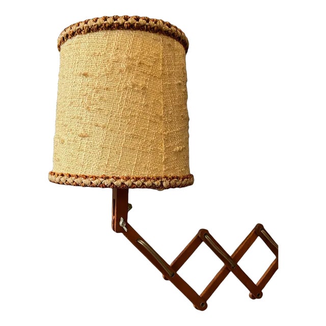 Vintage Retro Mid-Century Modern Scissor Lamp For Sale