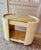 Aldo Tura 1960s Aldo Tura Goat Skin Bar Cart, Attributed For Sale - Image 4 of 10