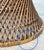 Wood Vintage Coastal Boho Wicker & Rattan Round Plant Stand Table For Sale - Image 7 of 7