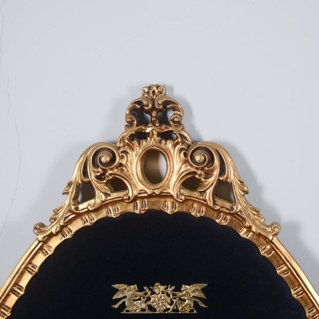 1960s 20th Century Worked Golden Frame Coat Hanger For Sale - Image 5 of 18