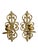 Victorian Vintage Solid Brass Baroque Wall Sconces Pair -W/ Detachable Holders Heavyweight Made in India For Sale - Image 3 of 12