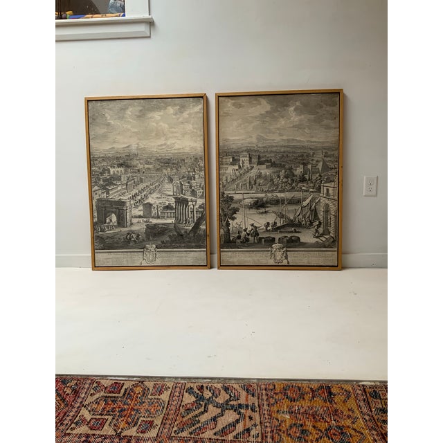 Mid 18th Century Pair of Giuseppe Vasi Panoramic Prints of Rome. For Sale - Image 4 of 11