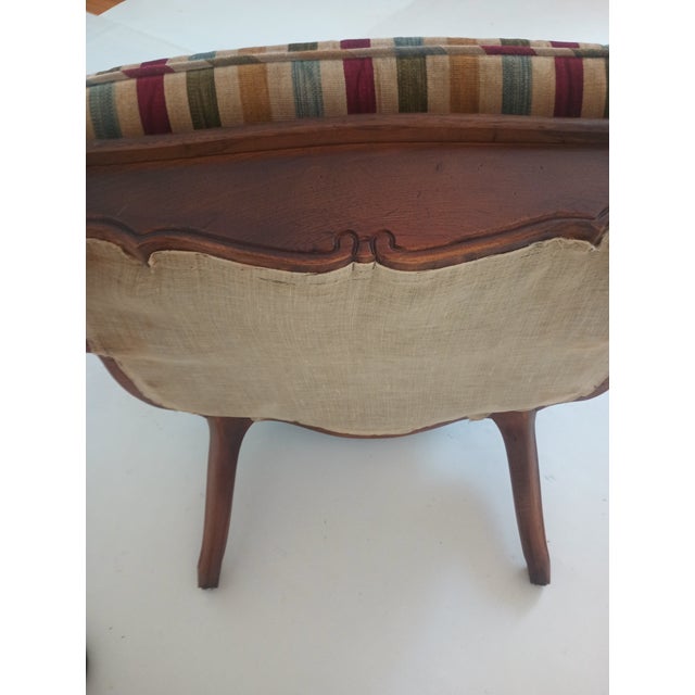 Vintage French Walnut Chairs For Sale - Image 16 of 17