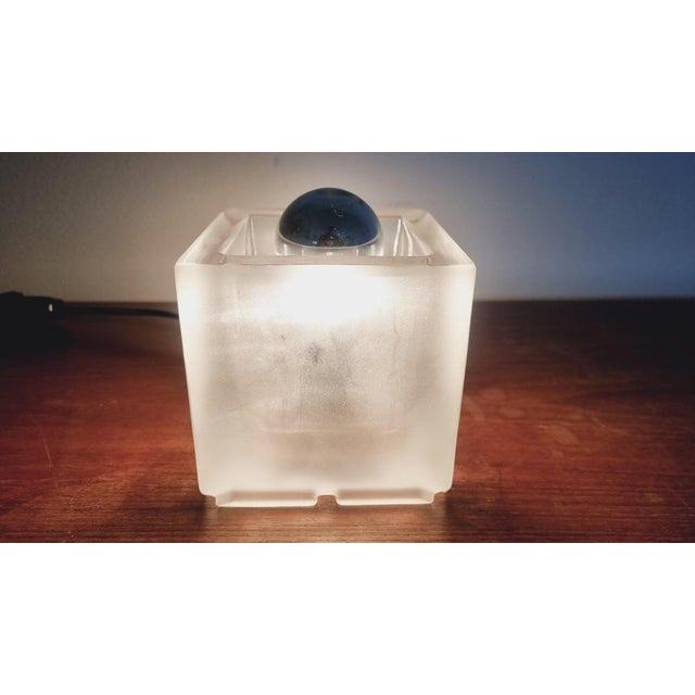 Mid-Century Table Lamp Ice Glass Cube from Peill & Putzler, Germany, 1970s For Sale - Image 15 of 16