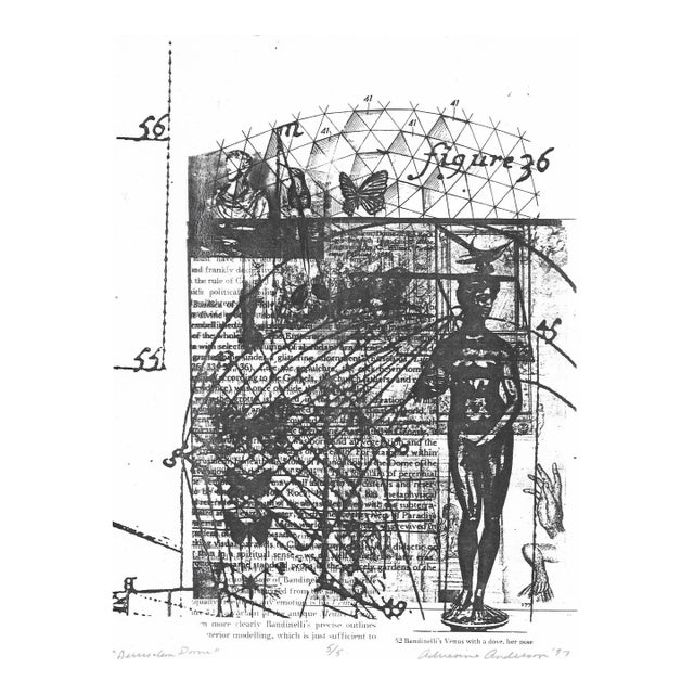 1997 Adrienne Anderson Jerusalem Dome Lithograph For Sale