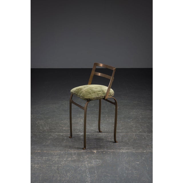 Metal Art Deco Accent Chair, 1930s For Sale - Image 7 of 17