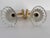 Vintage Italian Brass and Murano Glass Wall Sconces, 1990s, Set of 2 For Sale - Image 14 of 17