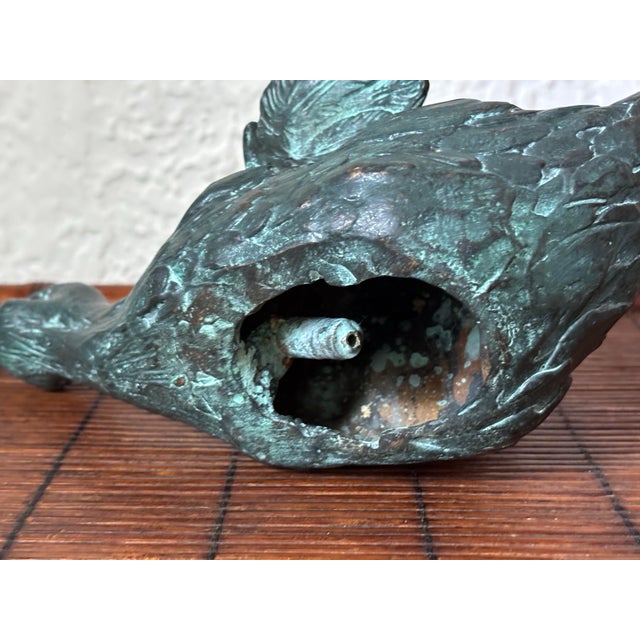 Copper 1980s Copper Verdigris Duckling Fountainhead For Sale - Image 8 of 10