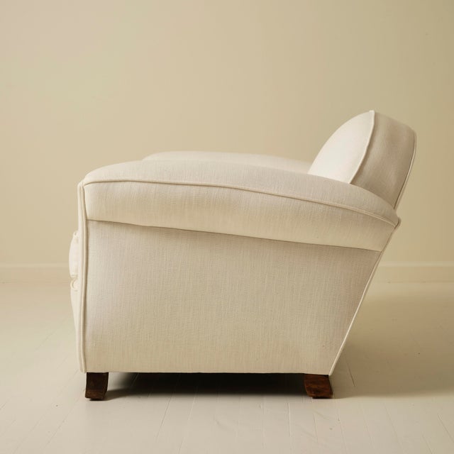 1930s French Art Deco Club Chairs, a Pair For Sale - Image 10 of 10
