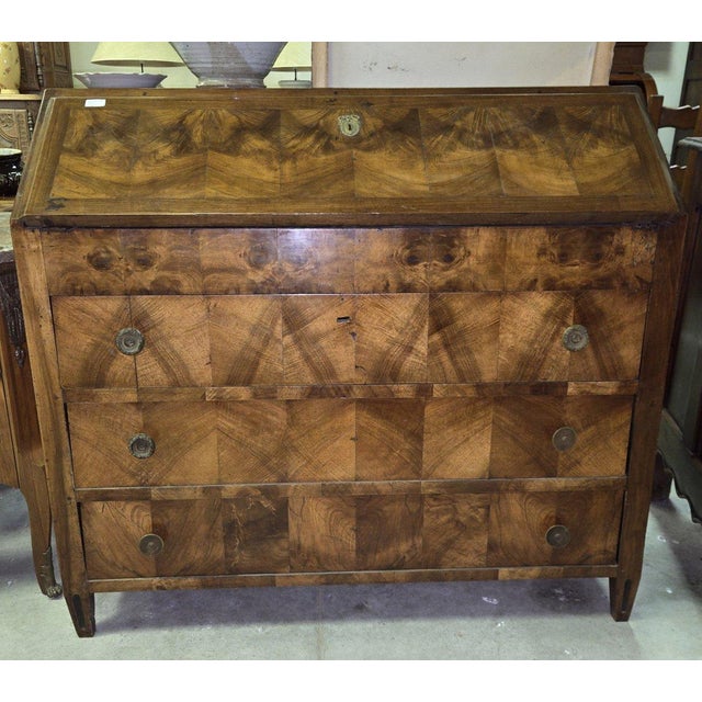 Louis XVI Walnut Writing Desk For Sale - Image 4 of 9