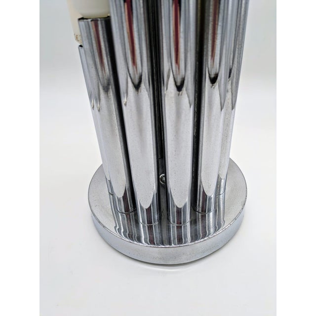 Glass Italian Table Lamp by Gaetano Sciolari for Fidenza Vetraria, 1970s For Sale - Image 7 of 8