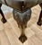 19th Century Chesterfield Carved Walnut Leather Library Stool, 1880s For Sale - Image 4 of 11