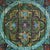 Teal Antique Indian Carved and Painted Wall Hanging For Sale - Image 8 of 14