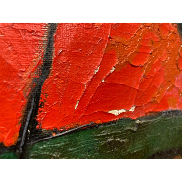 Signed Mario Marques Mid 20th Century Spanish Abstract Impasto Painting For Sale - Image 9 of 13