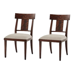 Mahogany Dining Chairs- Set of 2