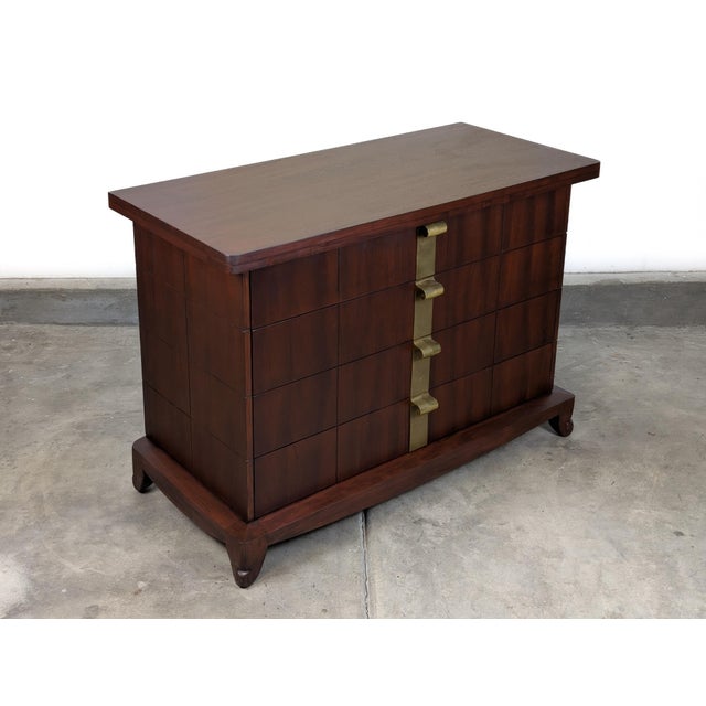 Mid-Century Modern Vintage Art Deco Lowboy Chest of Drawers by Widdicomb, C1930s, Refinished For Sale - Image 3 of 18