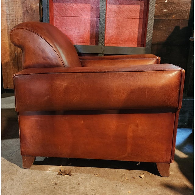 Art Deco Vintage French Art Deco Club Chair For Sale - Image 3 of 4