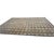 American 1900s Antique American Brown Room Size Geometric Lattice Folk Art Hooked Rug For Sale - Image 3 of 9