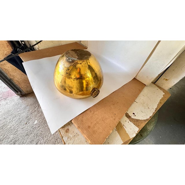 French Brass Cache-Pots with Lion Head Ornaments and Ring Handles, 1950s, Set of 2 For Sale - Image 13 of 18