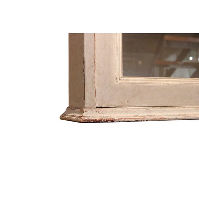 Gustavian Style Grey Painted Hanging Glass Cabinet, 1820s For Sale - Image 4 of 8