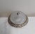 Vintage Flat Ceiling Lamp with Relief Glass Bowl on Gold-Colored Metal Mount, 1980s For Sale - Image 4 of 7