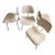 Eames Molded Plywood Dining Chair Metal Base Set of 4 For Sale