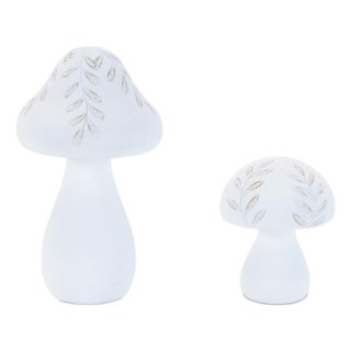 Etched Mushroom Decor (Set of 2) For Sale
