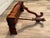 Wood Mid-Century Mahogany Wall-Mounted Scalloped Console Table For Sale - Image 7 of 12