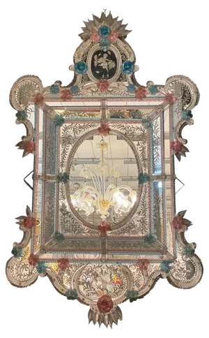 Venetian Murano Glass Mirror