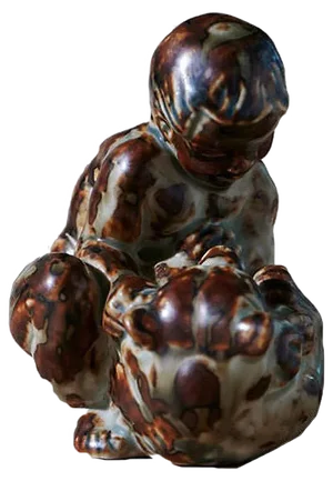 Boy with Bear by Knud Kyhn for Royal Copenhagen