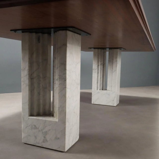 Table with Marble Legs, 1980s For Sale - Image 6 of 12