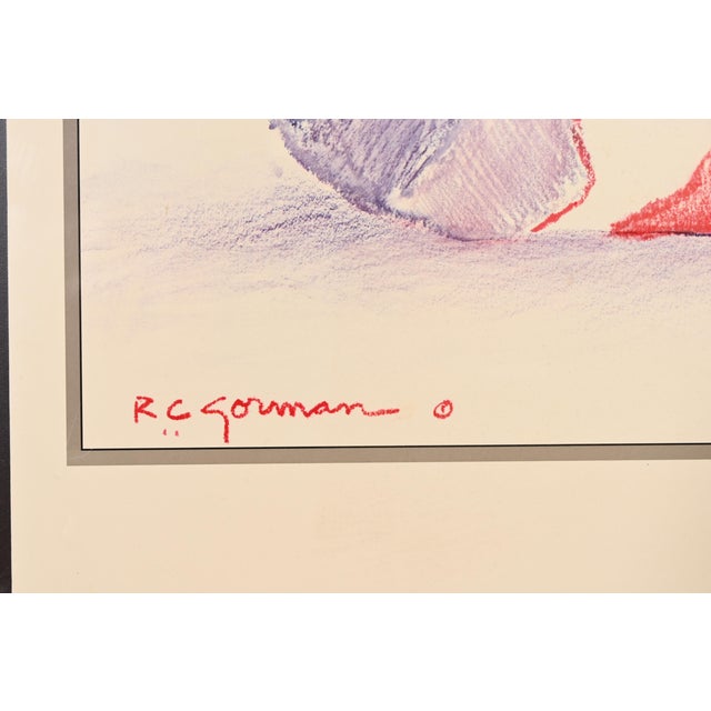 R. C. Gorman "Striped Blanket" Framed Print, 1985 For Sale In South Bend - Image 6 of 10