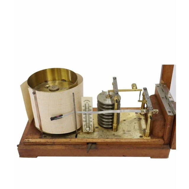 Antique French Richard Jules Frères Wood Cased Barometer For Sale In Dallas - Image 6 of 10