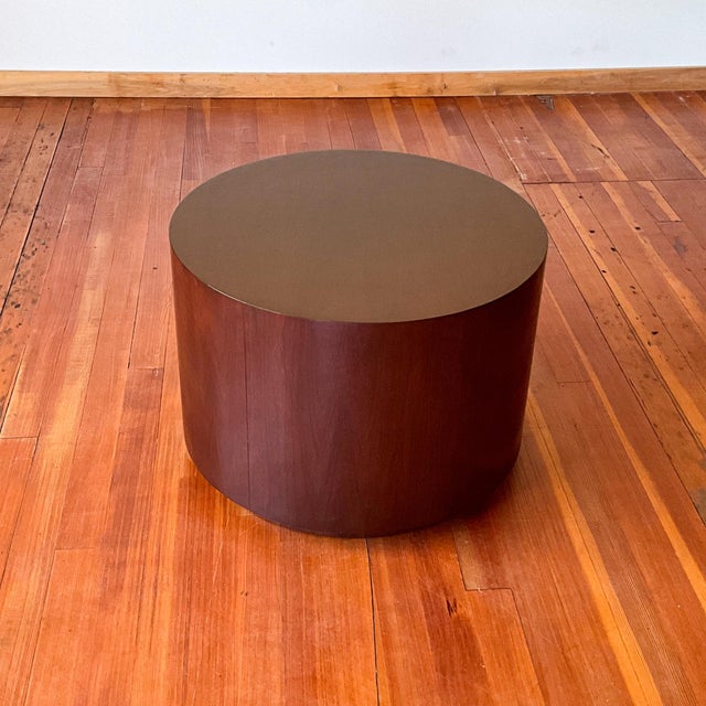 Drylund Mid 20th Century Drylund Attributed Rosewood Drum Side Table For Sale - Image 4 of 9