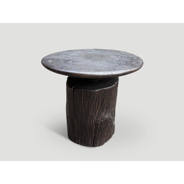 Andrianna Shamaris Impressive Century Old Side Table or Entry Table For Sale - Image 9 of 18