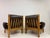 Brown Brutalist Oak Armchairs, 1960s, Set of 2 For Sale - Image 8 of 18