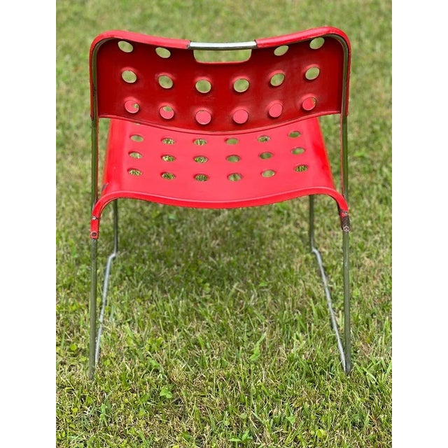 Model Omstak Stacking Chairs by Rodney Kinsman for Bieffeplast, 1960, Set of 9 For Sale - Image 9 of 12