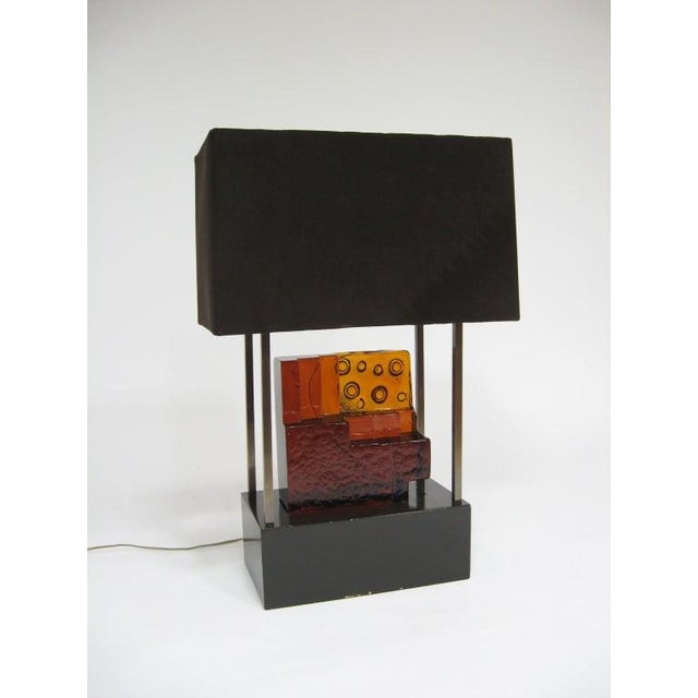 Custom Art Glass Sculpture Lamp from Arthur Elrod Interior For Sale - Image 10 of 10