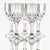 Contemporary Mikasa Park Lane Ribbed Crystal White Wine Goblets, Set of 5 For Sale - Image 3 of 12