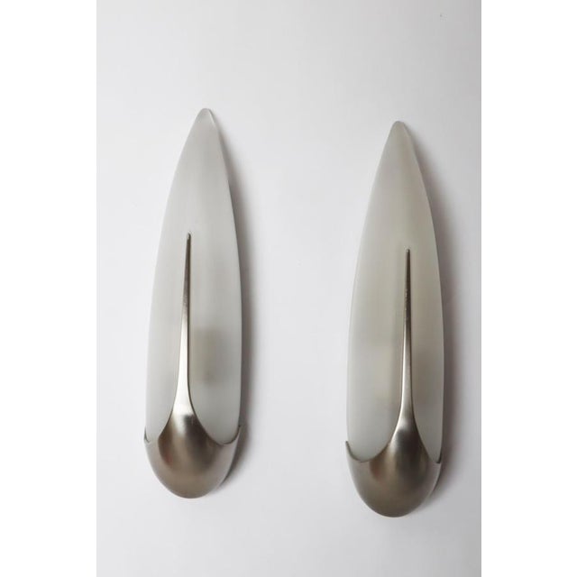 Gold Glass Sconces with Metal Bases from Kolarz Leuchten, 1980s, Set of 2 For Sale - Image 8 of 16