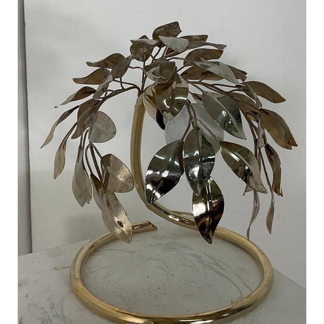 Brass Lamp in the style of Tommaso Barbi, 1970s For Sale - Image 12 of 15