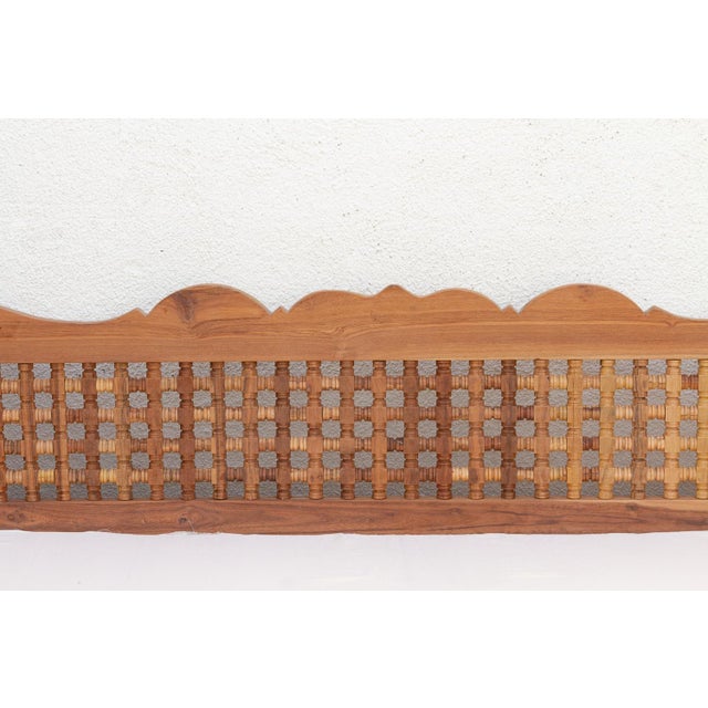 6' Long Mousharabi Reclaimed Teak Lounge Sofa For Sale In Los Angeles - Image 6 of 11