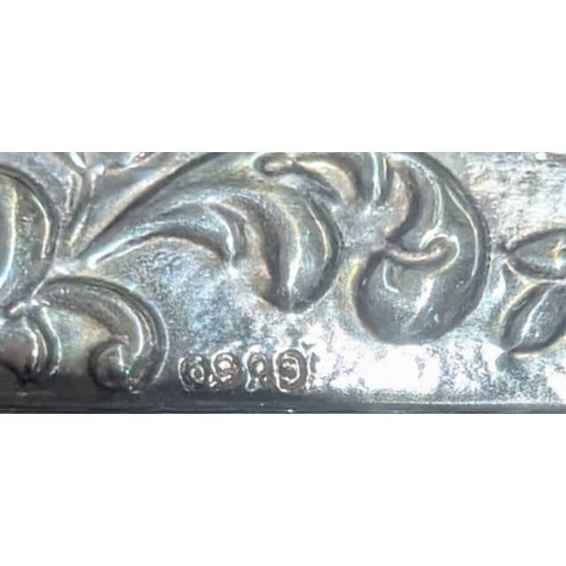 Late 20th Century Handcrafted Wood Jewelry Box With Decorative Sterling Silver Plaque For Sale - Image 14 of 14