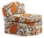 Tangerine Felix Slipper Chair by Ceraudo For Sale