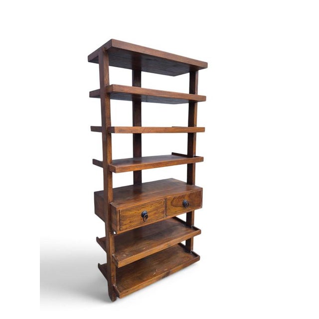 Indian Room Divider in Teak, 1970s For Sale - Image 5 of 5
