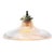 Metal Hanging Lamp in Clear Pressed Glass by Holophane For Sale - Image 7 of 8